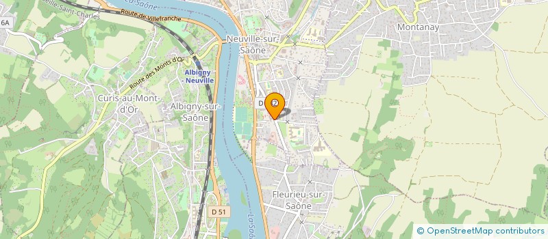 localisation de l'entreprise MONSIEUR MATHIEU JARNY  NEUVILLE-SUR-SAONE