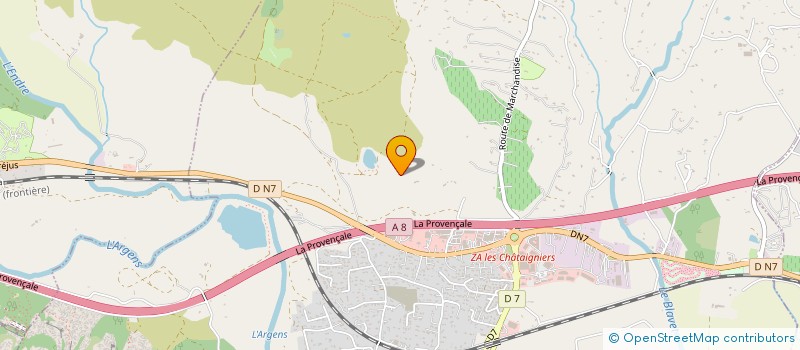 localisation de l'entreprise MONSIEUR MATHIEU JAVEGNY  ROQUEBRUNE-SUR-ARGENS