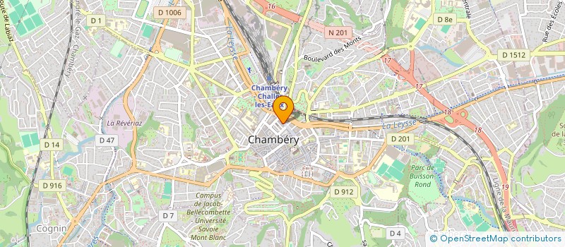 localisation de l'entreprise MONSIEUR MATHIEU JAY  CHAMBERY