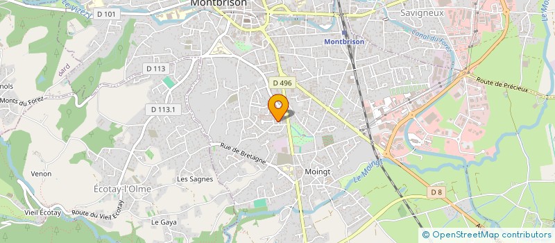 localisation de l'entreprise MONSIEUR MATHIEU JEAN MARIE PALLANDRE  MONTBRISON