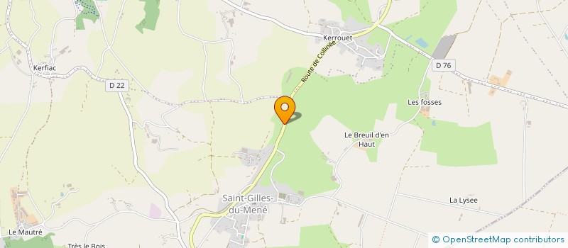 localisation de l'entreprise MONSIEUR MATHIEU JOREL à LE MENE