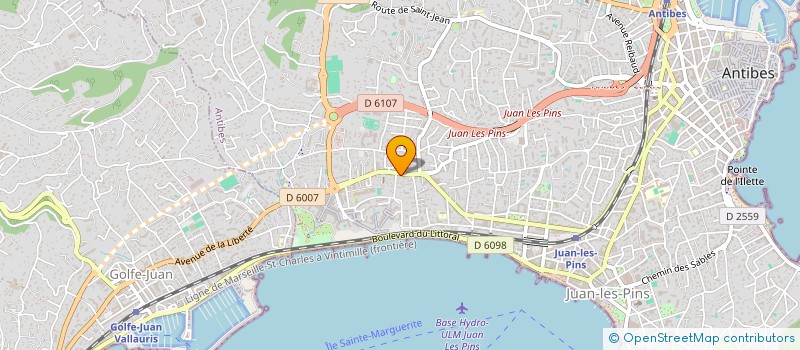 localisation de l'entreprise MONSIEUR MATHIEU JOUBERT à ANTIBES
