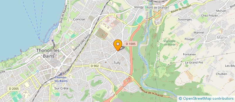 localisation de l'entreprise MONSIEUR MATHIEU JOYANDET à THONON-LES-BAINS