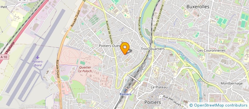 localisation de l'entreprise MONSIEUR MATHIEU JULIEN BUREAU  POITIERS