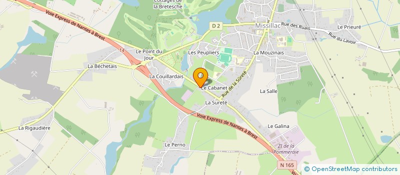 localisation de l'entreprise MONSIEUR MATHIEU JULIEN CLAUD CALMONT  MISSILLAC