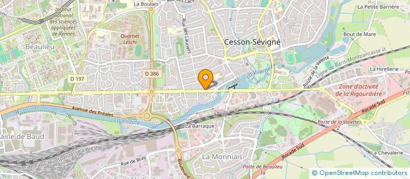 localisation de l'entreprise MONSIEUR MATHIEU JULIENNE  CESSON-SEVIGNE