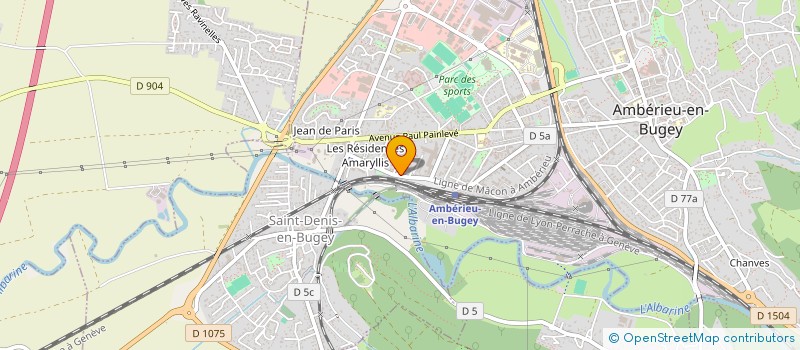 localisation de l'entreprise MONSIEUR MATHIEU JULLIAND à AMBERIEU-EN-BUGEY