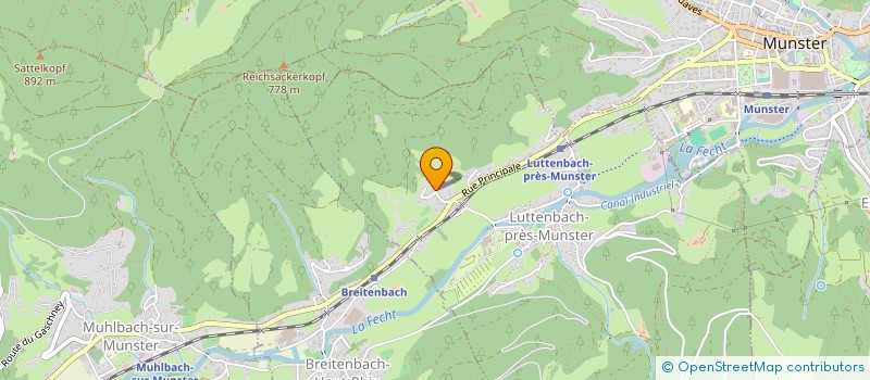 localisation de l'entreprise MONSIEUR MATHIEU KEMPF  LUTTENBACH-PRES-MUNSTER