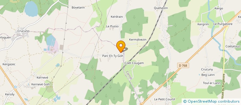 localisation de l'entreprise MONSIEUR MATHIEU KERGUEN à PLOUHARNEL