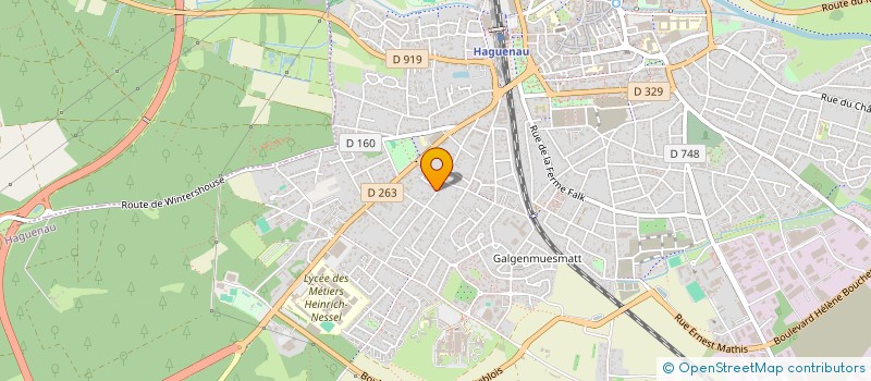 localisation de l'entreprise MONSIEUR MATHIEU KIMMEL  HAGUENAU