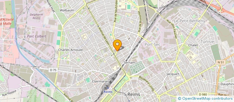 localisation de l'entreprise MONSIEUR MATHIEU KNOCKAERT  REIMS