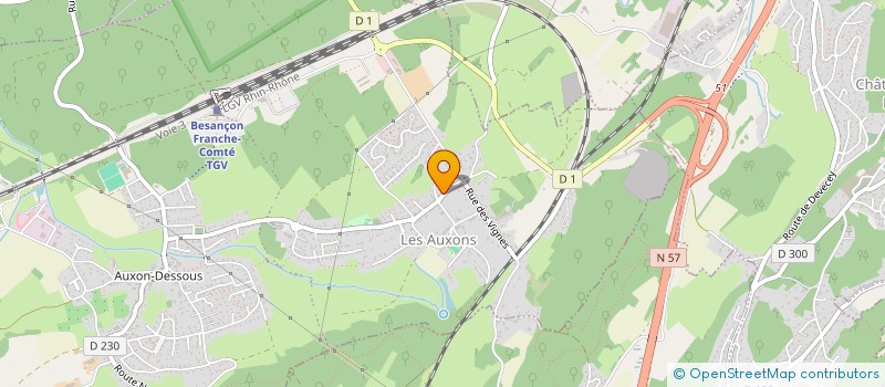 localisation de l'entreprise MONSIEUR MATHIEU KRUG à LES AUXONS