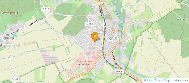 localisation de l'entreprise MONSIEUR MATHIEU KUHN  INGWILLER