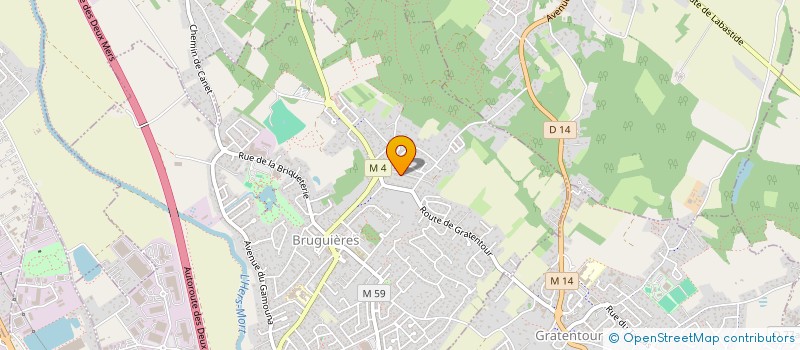 localisation de l'entreprise MONSIEUR MATHIEU LABALLE  BRUGUIERES