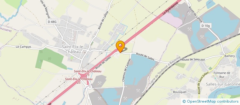 localisation de l'entreprise MONSIEUR MATHIEU LABARRERE  LE FOUSSERET