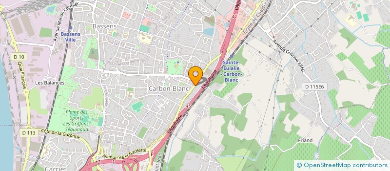 localisation de l'entreprise MONSIEUR MATHIEU LABELLE  CARBON-BLANC