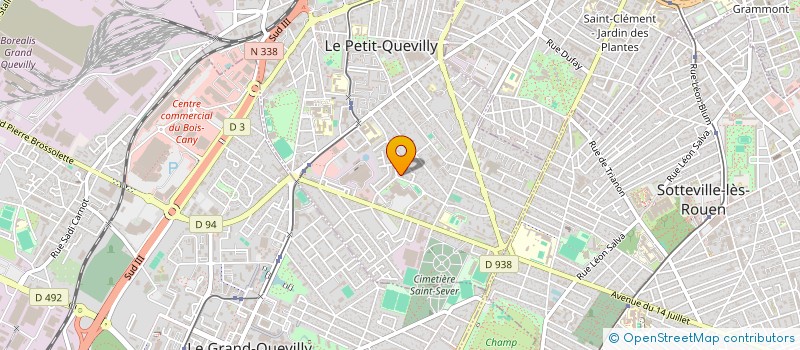 localisation de l'entreprise MONSIEUR MATHIEU LABENNE  LE PETIT-QUEVILLY