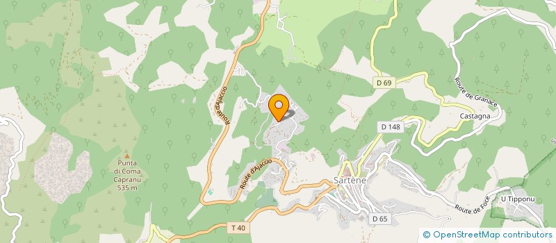 localisation de l'entreprise MONSIEUR MATHIEU LABERTRANDIE  SARTENE