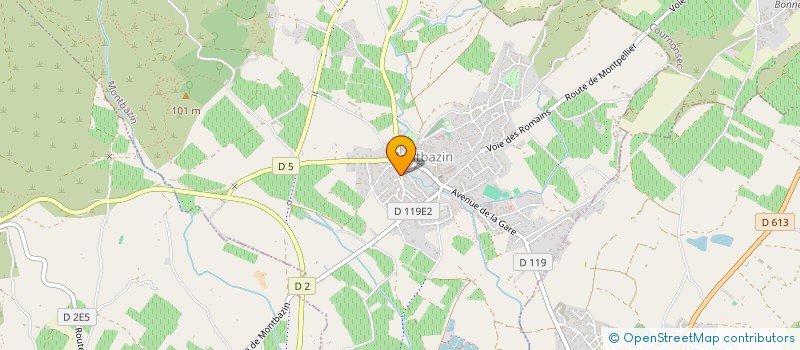 localisation de l'entreprise MONSIEUR MATHIEU LABIANCA  MONTBAZIN