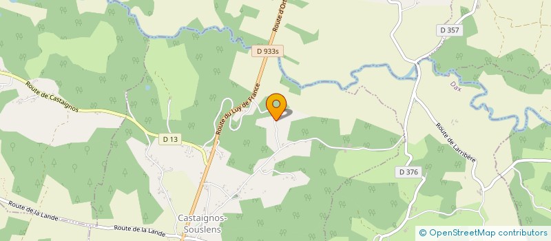 localisation de l'entreprise MONSIEUR MATHIEU LABORDE  CASTAIGNOS-SOUSLENS