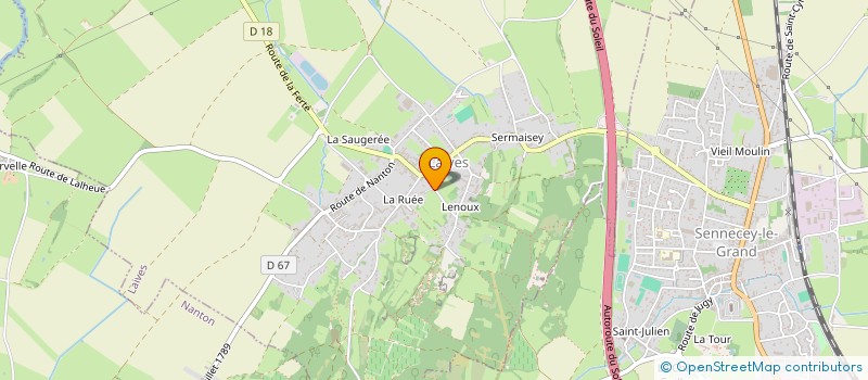 localisation de l'entreprise MONSIEUR MATHIEU LABRANDE  LAIVES