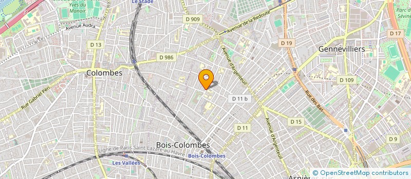 localisation de l'entreprise MONSIEUR MATHIEU LACAZE à BOIS-COLOMBES