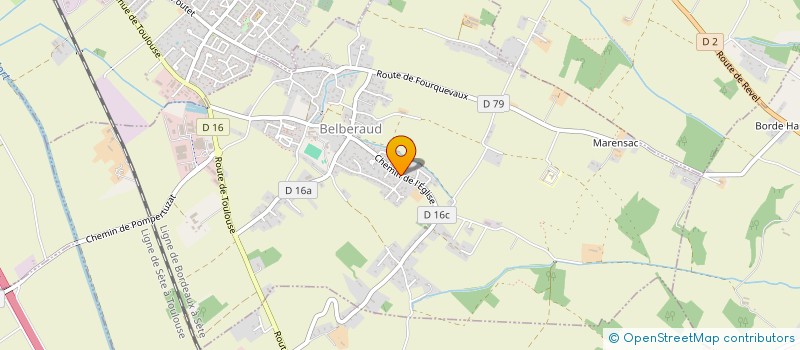 localisation de l'entreprise MONSIEUR MATHIEU LACHURIES  BELBERAUD