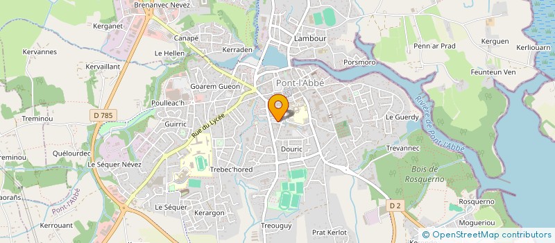 localisation de l'entreprise MONSIEUR MATHIEU LACOURT  PONT-L'ABBE