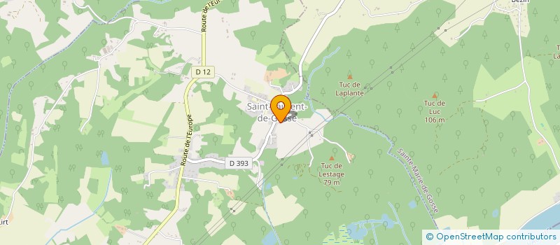 localisation de l'entreprise MONSIEUR MATHIEU LAGARESTE  SAINT-LAURENT-DE-GOSSE