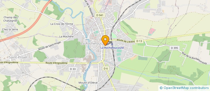 localisation de l'entreprise MONSIEUR MATHIEU LAGIER à LA ROCHEFOUCAULD-EN-ANGOUMOIS