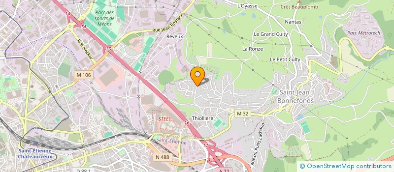 localisation de l'entreprise MONSIEUR MATHIEU LAGNIET  SAINT-JEAN-BONNEFONDS