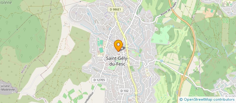 localisation de l'entreprise MONSIEUR MATHIEU LAGO  SAINT-GELY-DU-FESC