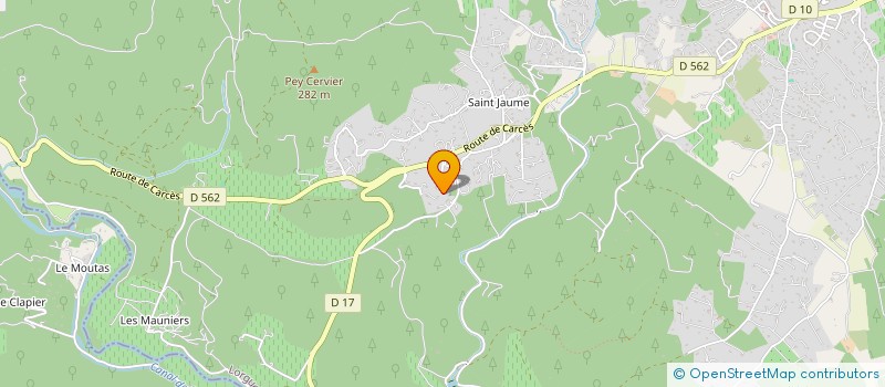 localisation de l'entreprise MONSIEUR MATHIEU LAGOGUET  LORGUES