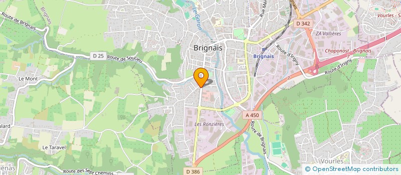 localisation de l'entreprise MONSIEUR MATHIEU LAGORCE à BRIGNAIS