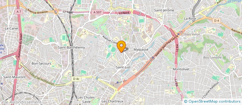 localisation de l'entreprise MONSIEUR MATHIEU LAGRAVE à MARSEILLE