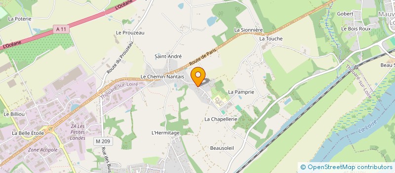 localisation de l'entreprise MONSIEUR MATHIEU LAIECK à THOUARE-SUR-LOIRE