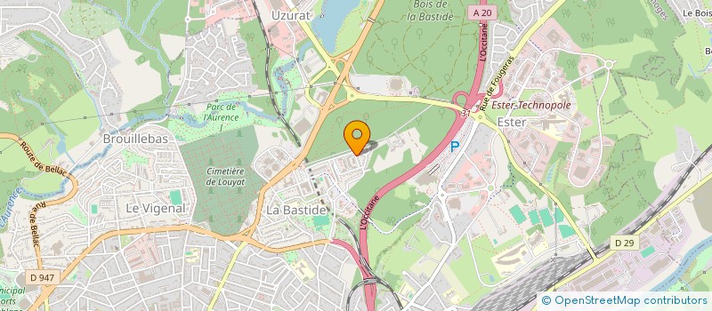 localisation de l'entreprise MONSIEUR MATHIEU LAJAT à LIMOGES