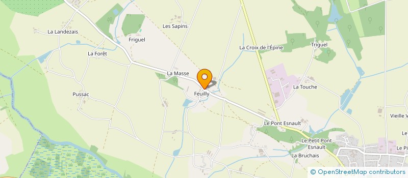 localisation de l'entreprise MONSIEUR MATHIEU LALLEMANG  GUEMENE-PENFAO