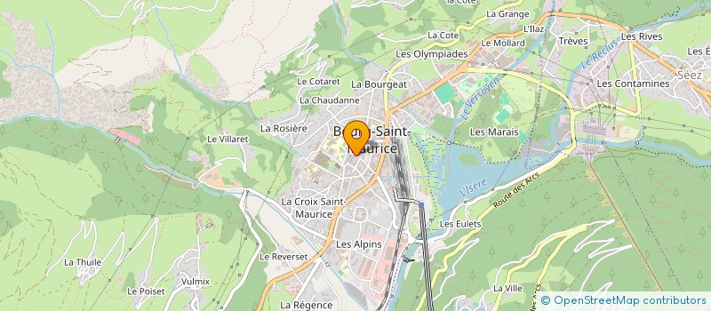 localisation de l'entreprise MONSIEUR MATHIEU LAMBALLAIS  BOURG-SAINT-MAURICE