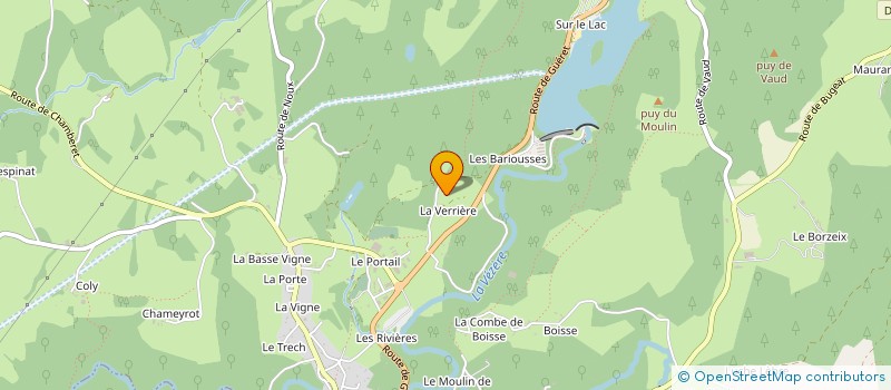 localisation de l'entreprise MONSIEUR MATHIEU LAMEYRE  TREIGNAC