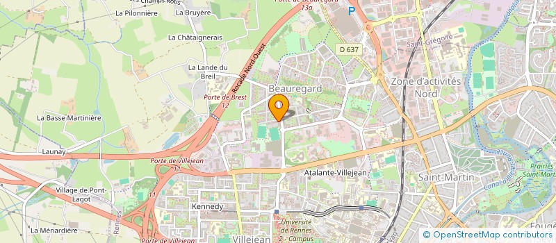 localisation de l'entreprise MONSIEUR MATHIEU LAMOUREUX  RENNES