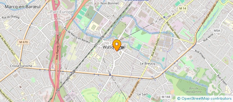 localisation de l'entreprise MONSIEUR MATHIEU LANDRAIN  WASQUEHAL