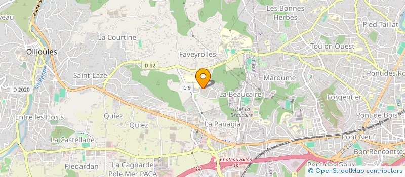 localisation de l'entreprise MONSIEUR MATHIEU LANGLADE à OLLIOULES