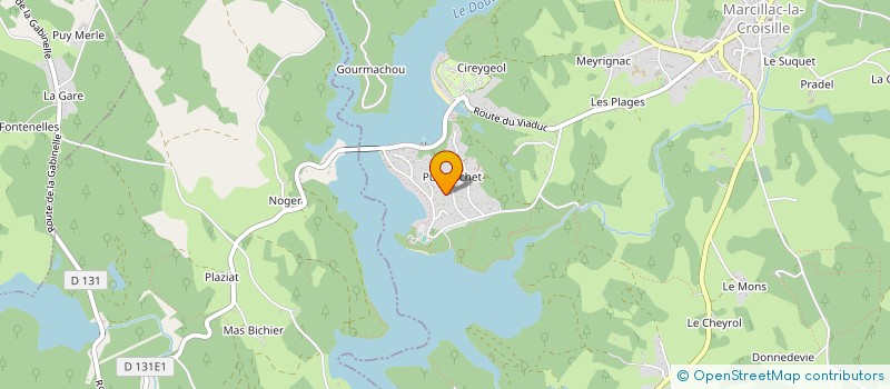 localisation de l'entreprise MONSIEUR MATHIEU LASCAZE à ARGENTAT-SUR-DORDOGNE