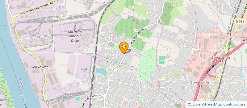 localisation de l'entreprise MONSIEUR MATHIEU LASSERRE  BASSENS