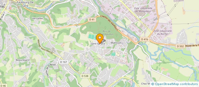 localisation de l'entreprise MONSIEUR MATHIEU LAURENCON  VIENNE