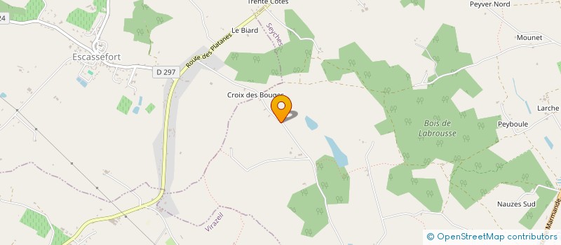 localisation de l'entreprise MONSIEUR MATHIEU LAUTRIN  SAINT BARTHELEMY D AGENAIS