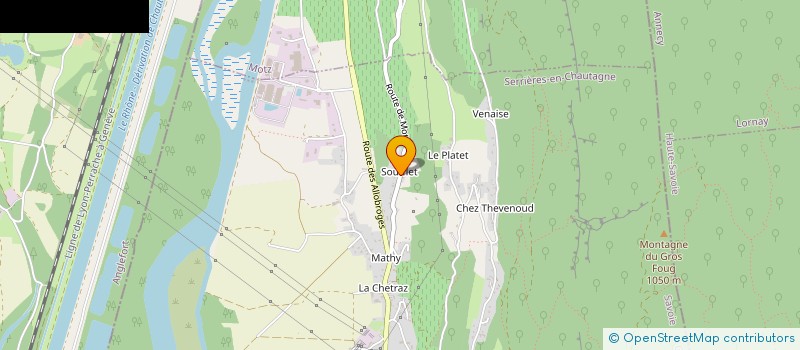 localisation de l'entreprise MONSIEUR MATHIEU LAVAISSIERE  SERRIERES-EN-CHAUTAGNE