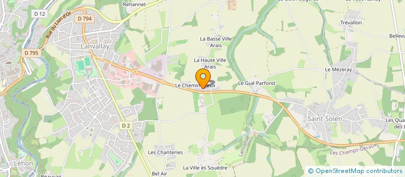 localisation de l'entreprise MONSIEUR MATHIEU LAVAT  LANVALLAY