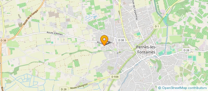 localisation de l'entreprise MONSIEUR MATHIEU LAVEUR  PERNES-LES-FONTAINES